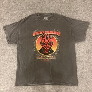 Star Wars Mad Engine Darth Maul Always Remember Episode 1 T Shirt Adult Large